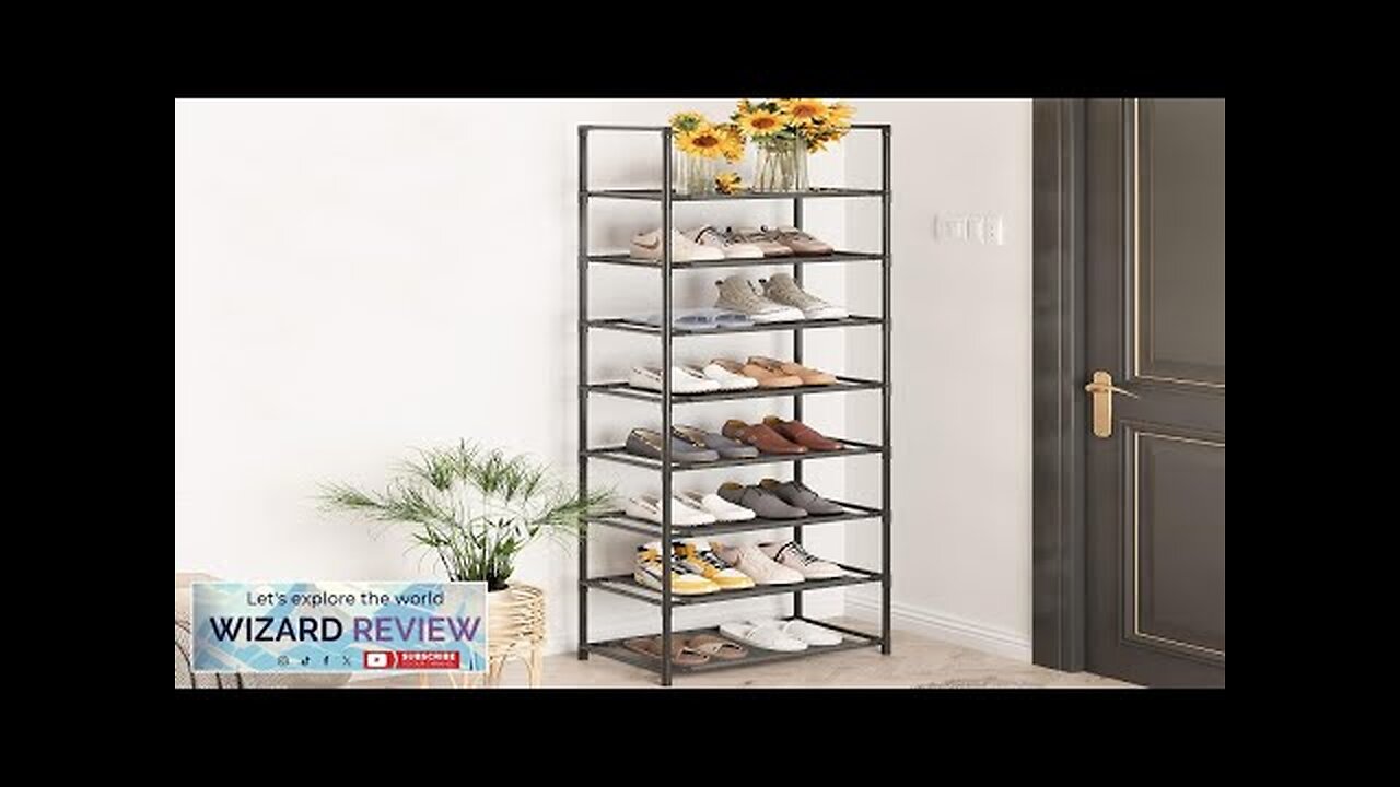 Z&L HOUSE 8 Tier Shoe Rack Narrow Sturdy Shoe Rack Tall Store Review