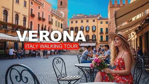 Verona, Italy walking tour 4K 60 FPS | The most romantic place on Earth?