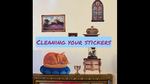 How to Clean your Wall Stickers: Front and Back - Gothica's Curio Shop - Kitten Decals