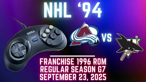 NHL '94 Franchise League (1996) - Avalanche (jackandjose) at Sharks (Len) {Genesis} Game 7