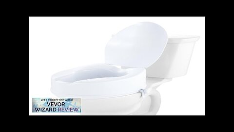 VEVOR Raised Toilet Seat 5" Raised 300 lbs Universal Toilet Riser Review