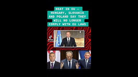 Poland, Hungary & Slovakia REJECT the Crooked European Union