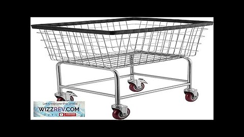 VEVOR Wire Laundry Cart 2.5 Bushel Wire Laundry Basket with Wheels 20''x15.7''x26'' Review