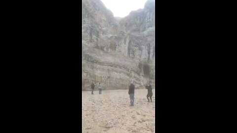 Qumran, by the Dead Sea, received its first flash flood today!