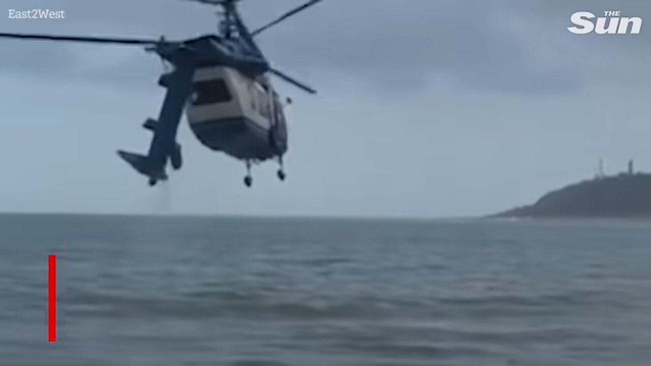 Horror moment Russian helicopter loses tail before crashing in flames with four ‘burned alive