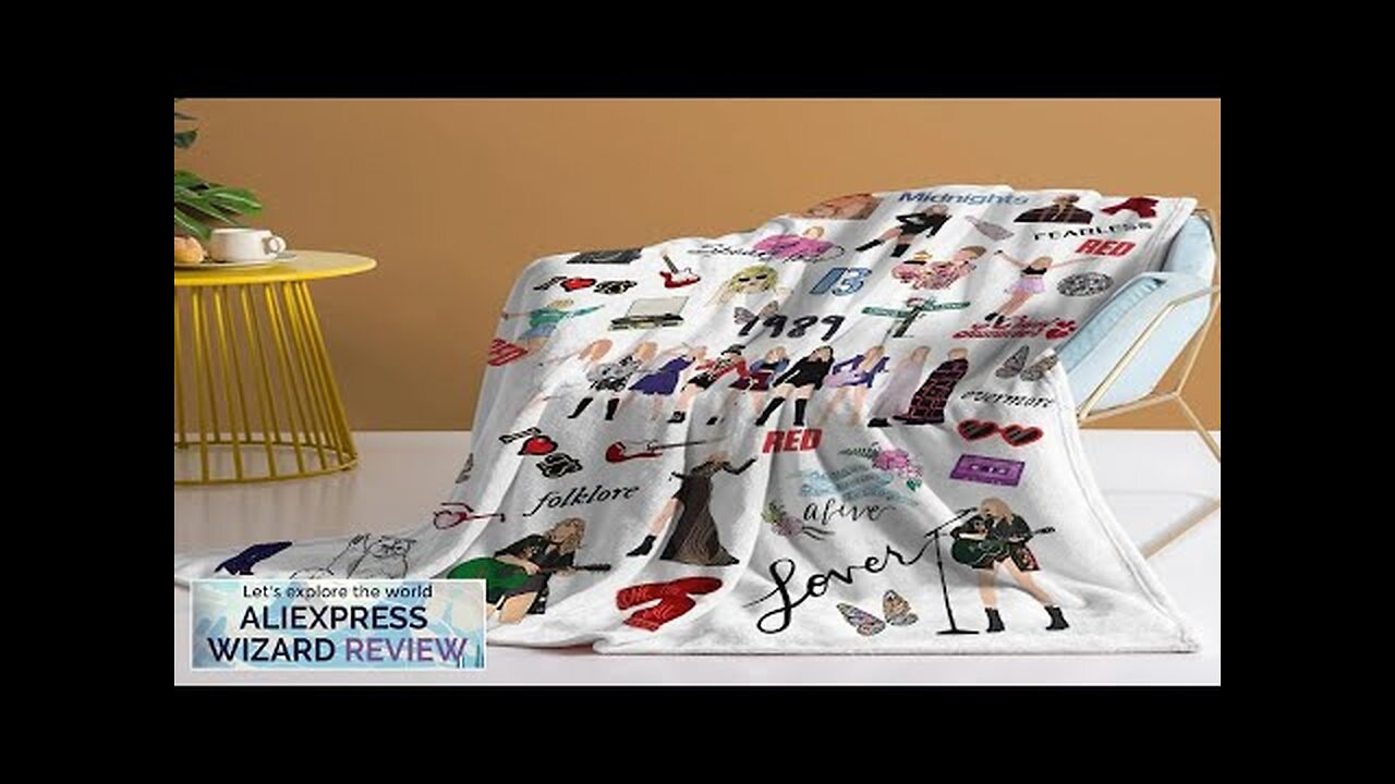 Fashion Girl Blanket Printed Throw Blanket Plush Fluffy Flannel Fleece Blanket Soft Review