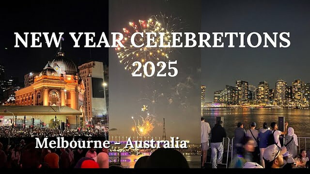 Melbourne New year Celebretions 2025 Fire works #australia #newyear #melbourne