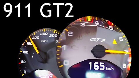 Porsche 911 GT2 0-250 Acceleration Autobahn Turbo 997