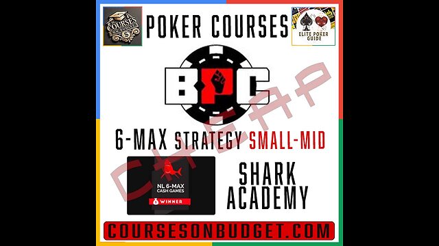 Best Poker Coaching 6-max Strategy Library (Small/Mid Stakes) - Shark Academy