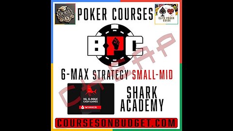 Best Poker Coaching 6-max Strategy Library (Small/Mid Stakes) - Shark Academy