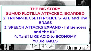 Liberty Conspiracy LIVE 10-1-25 IDF Attacks Flotilla, Trump Police State Grows, Tariffs Kill
