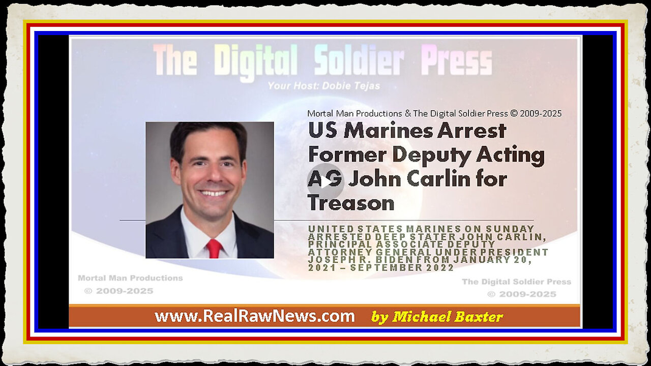 US Marines Arrest Former Deputy Acting AG John Carlin for Treason