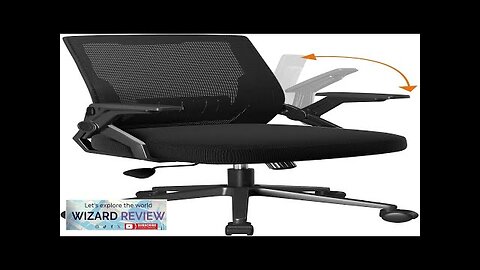 COMHOMA Office Chair with Flip-up Armrests Ergonomic Computer Desk Chair Foldable Mesh Review