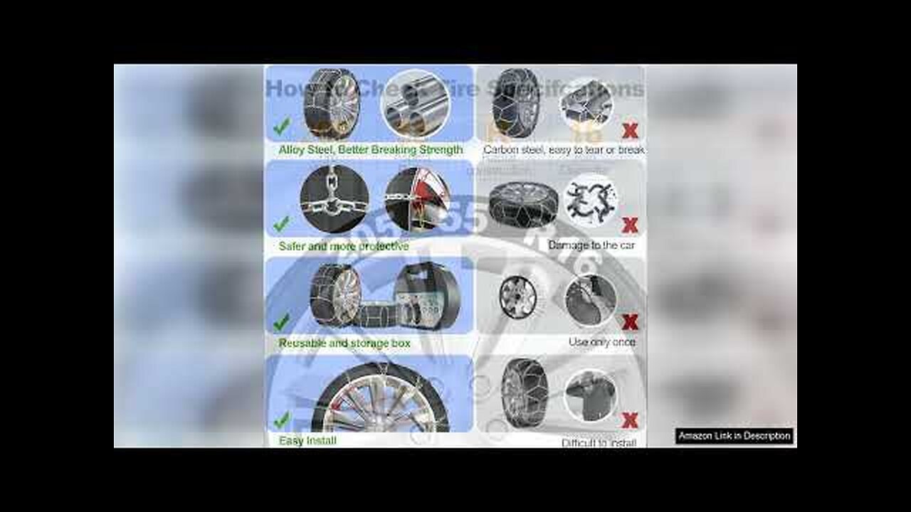 TEPU Snow Tire Chains for Car Suv Pickup Trucks and Trucks Tires Review