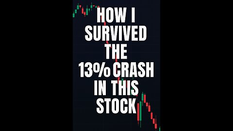 How I survived 13% crash in this Stock