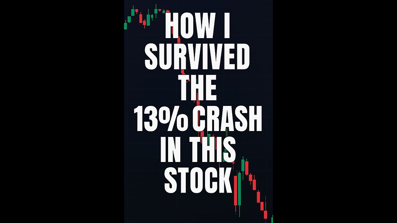 How I survived 13% crash in this Stock