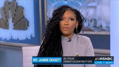 Democrat Jasmine Crockett Shows Off Her Special Brand Of Stupid On MSNBC In Lame Attack On Trump