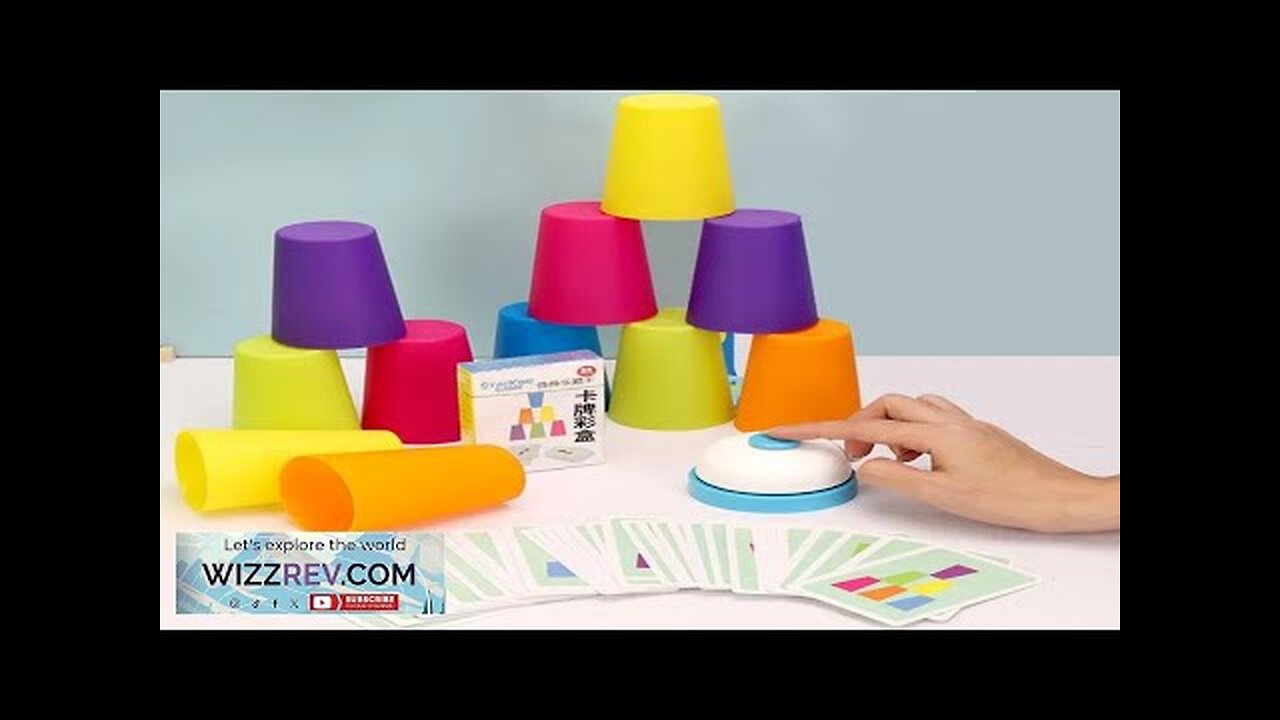 Kids Montessori Toys Stack Cup Battle Table Game with Card Educational Intellectual Review