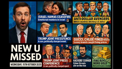 NEWS U MISSED WITH PAUL BROOKER & DREW DEMI WEDNESDAY 15TH OCTOBER 2025