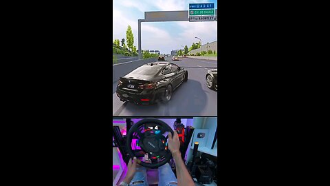 BMW M5 drifting in Traffic