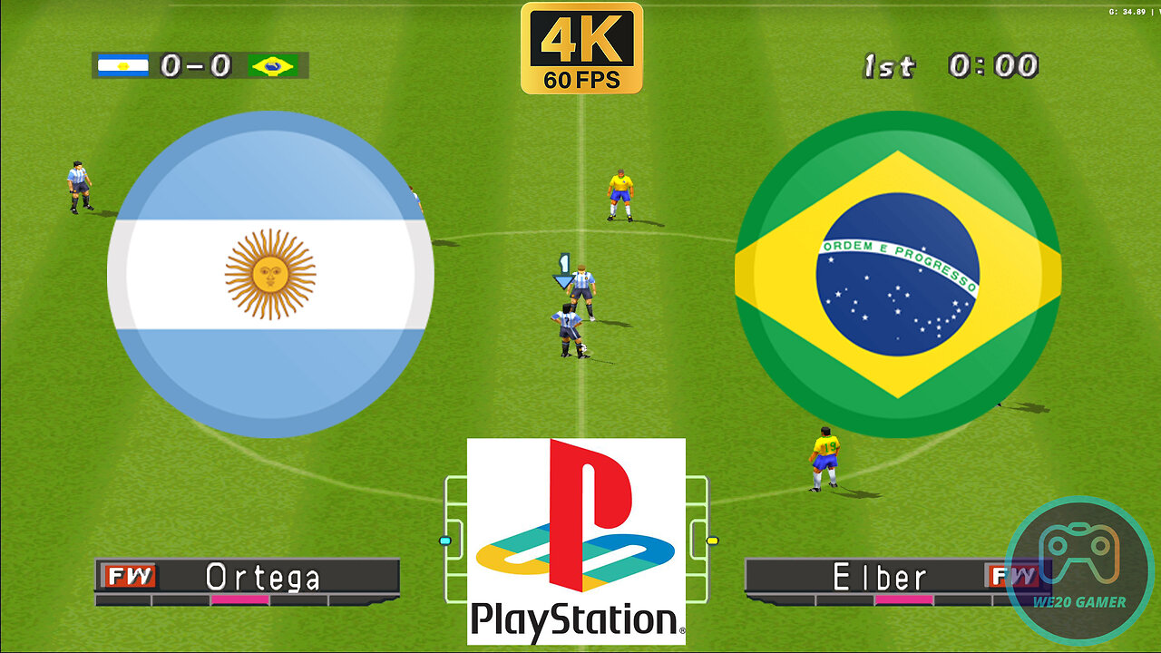 Argentina vs Brazil - Winning Eleven 2000 (ps1)