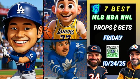 ⚾️ 7 HOT MLB PICKS DODGERS vs TORONTO | NBA PROPS | NHL PICKS | PRIZEPICKS TODAY | FRIDAY 10/24/25