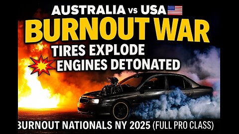 USA vs Australia BURNOUT SHOWDOWN! 💥 Night of Fire, Smoke & Destruction | NY Nationals 2025