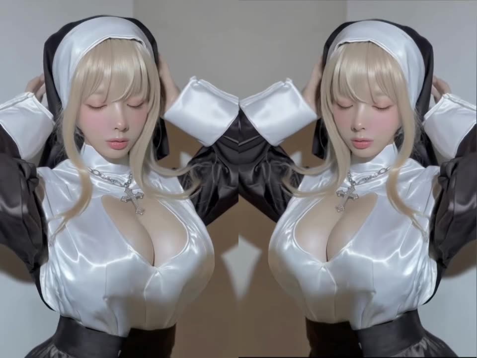 cosplay as sexy nun extremely hot