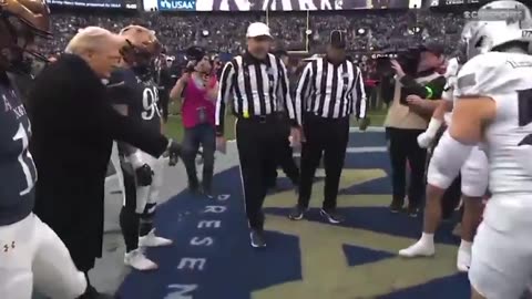 GOING VIRAL: Trump Performs Coin Toss at Army-Navy Game
