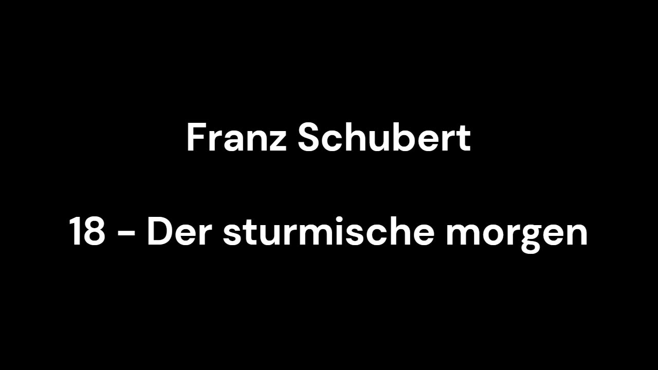 18 - Der sturmische morgen