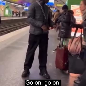 Tension in the Paris Metro: Woman Confronts Man Who Tried to Snatch Her Suitcase
