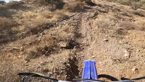 Friday's motorcycle club ride showing guys from Wisconsin Arizona single track