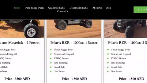 Dune Buggy Rental Dubai