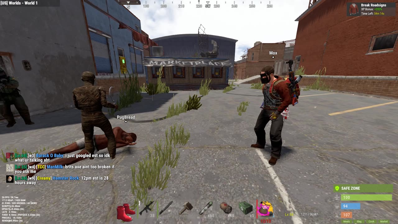 Outpost is nice in Brit's PVE servers - Rust