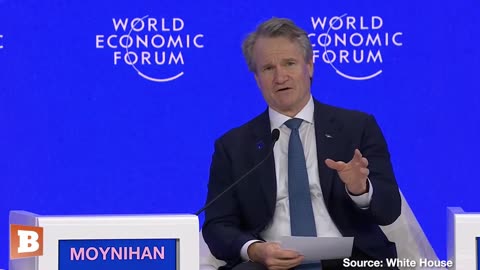 Trump Crashes WEF, Scolds Bank of America CEO for Denying Service to Conservatives