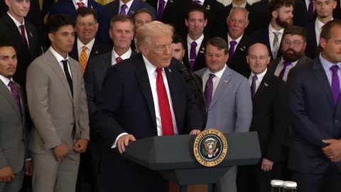 TRUMP welcomes LSU and LSU SHREVEPORT baseball champions at White House