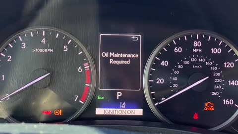 2021 Lexus NX300 - Oil Life Reset