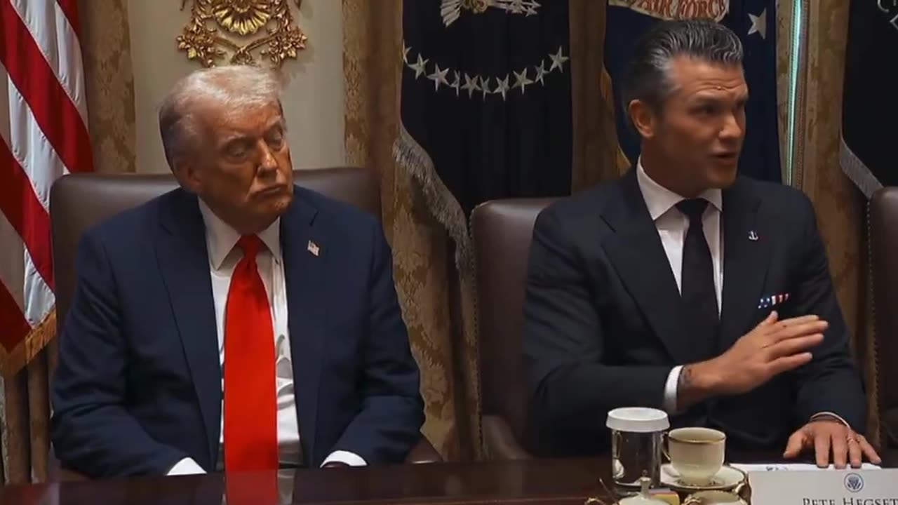 Sec Pete Hegseth delivers stats in the Cabinet Meeting