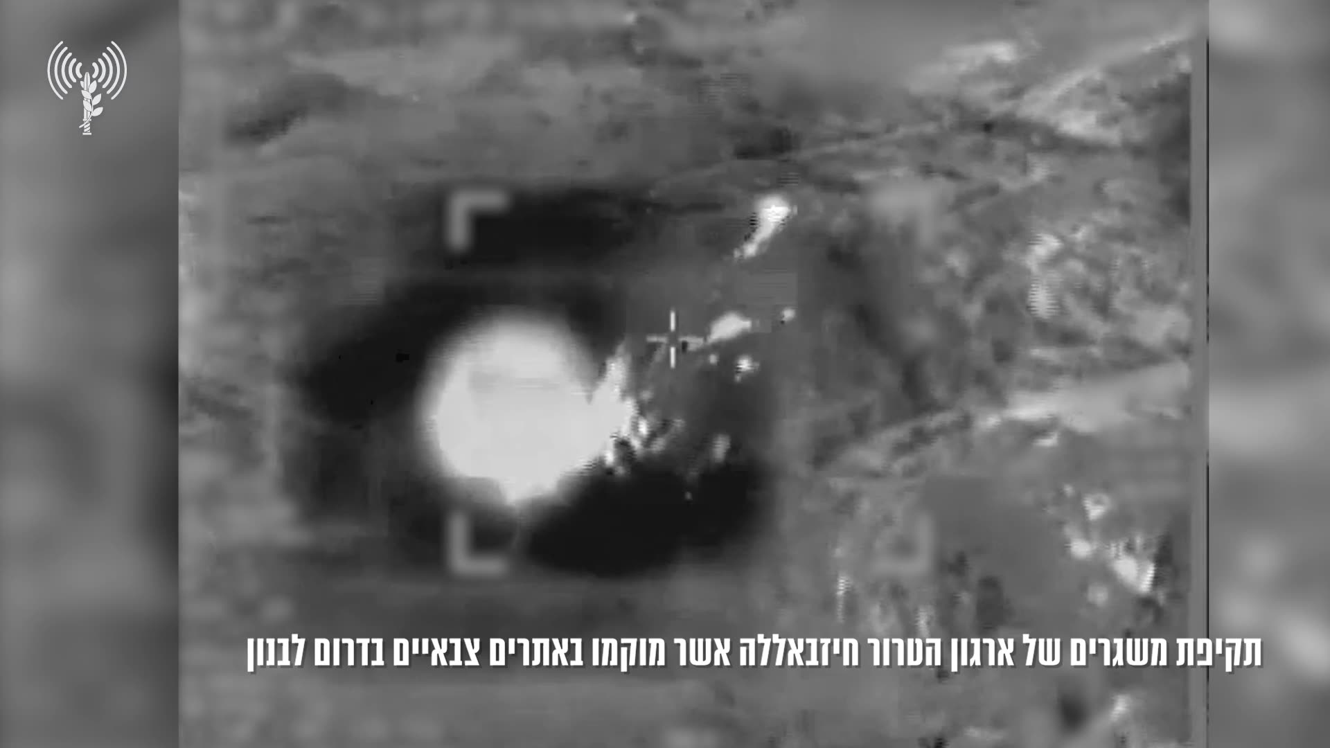 The IDF confirms carrying out a wave of airstrikes against Hezbollah targets in southern Lebanon