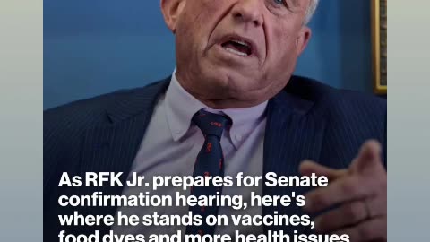 Rfkjr hearing of the confirmation of Robert kennedy jr hope confirmed him soon 01/29/25