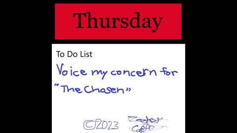 April 20th, 2023 - My Concerns for The Chosen