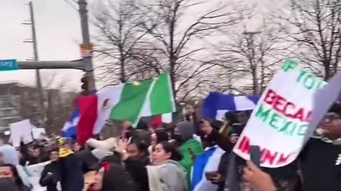 Illegal immigrants are currently blocking traffic in Dallas