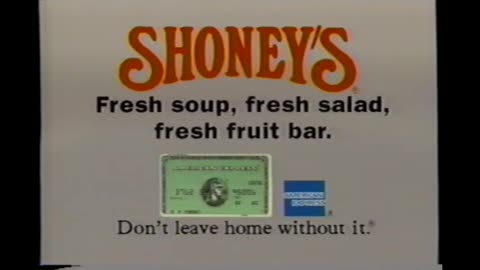 October 28, 1992 - Shoney's Commercial