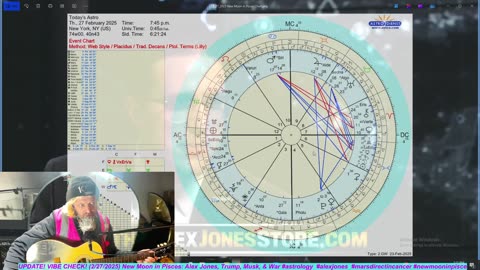 UPDATE! VIBE CHECK! (2/27/2025) New Moon in Pisces: Alex Jones, Trump, Musk, & War