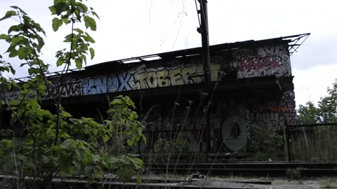 Exploring an Abandoned Train Station with a Guy Smoking Crack - Pennsylvania