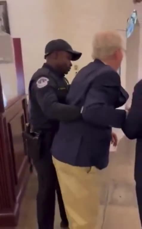 Mitch McConnell malfunctions and nearly dies.