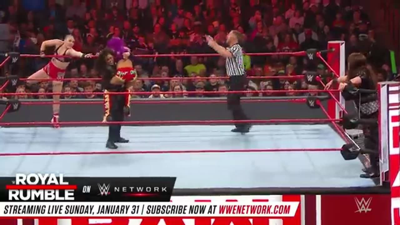 Ronda Rousey & Sasha Banks vs. Nia Jax & Tamina