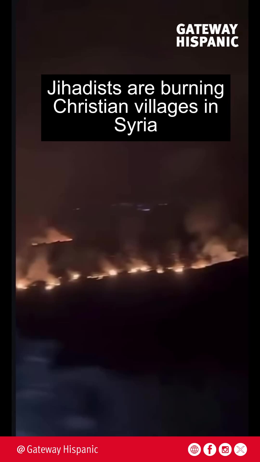 Jihadists are burning Christian villages in Syria