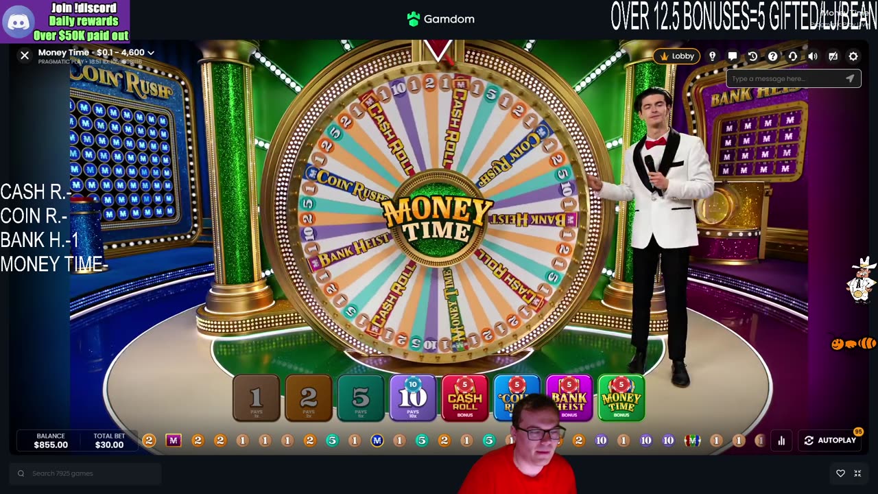 MONEY TIME LIVE CASINO GAME EXTRAVAGANZA!
