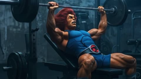 Lion-O working out